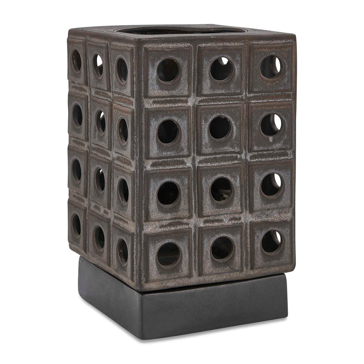 Modern European furniture - Earthenware Indoor/Outdoor Lantern Candleholder - www.oroa.com