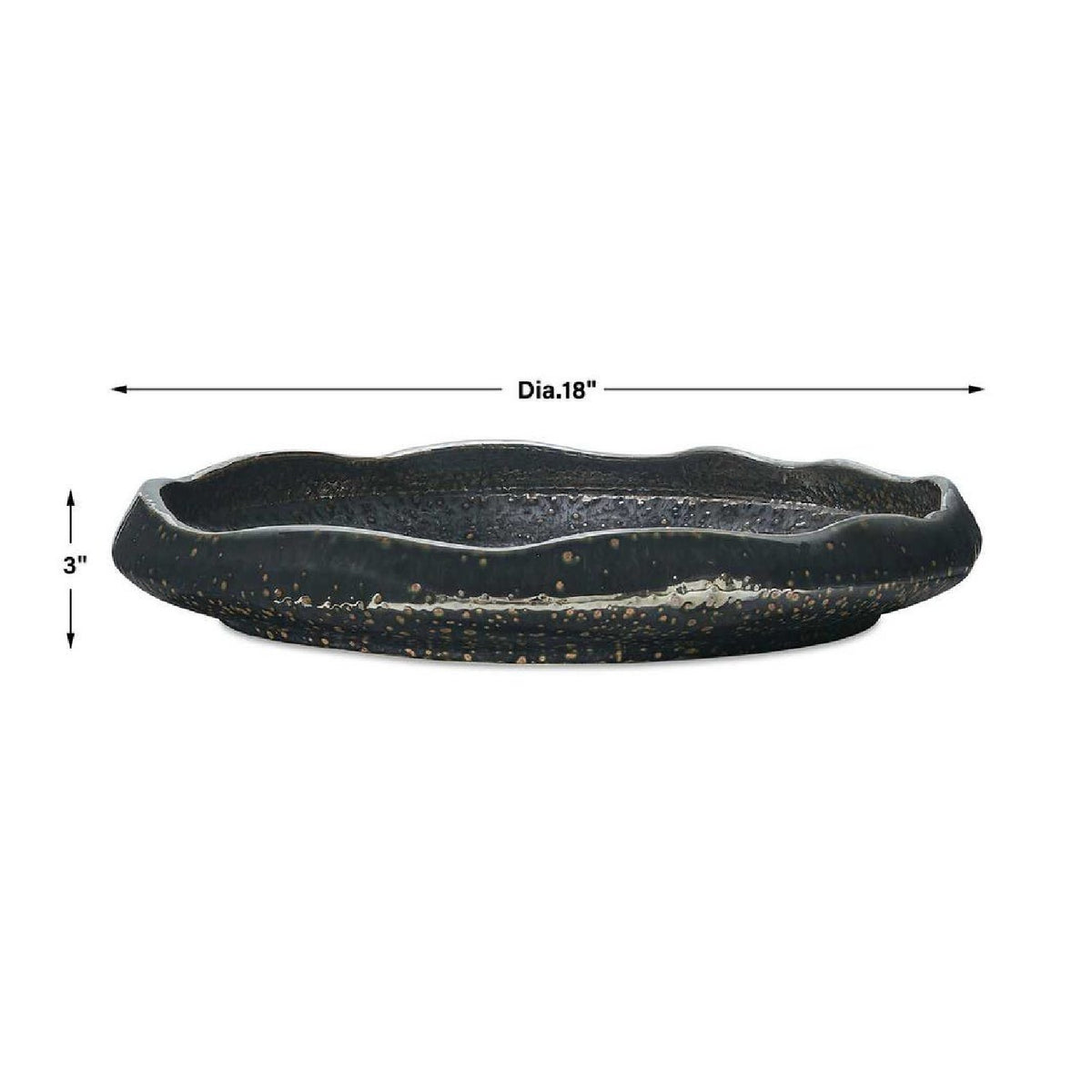 Modern European furniture - Pitted Earthenware Indoor/Outdoor Bowl - www.oroa.com