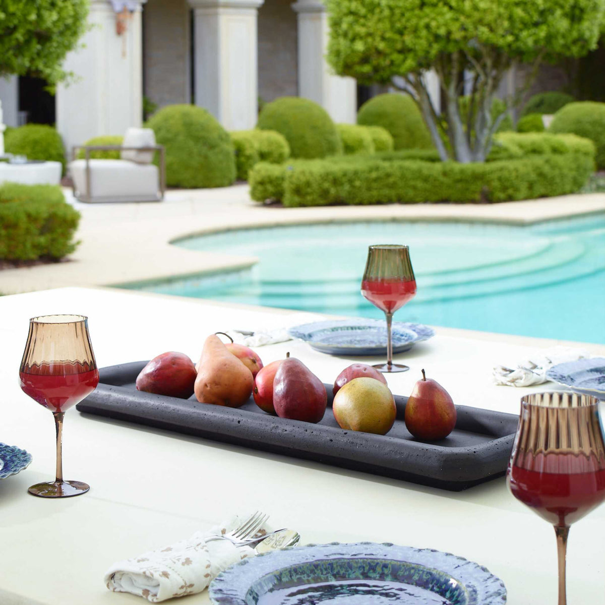 Modern European furniture - Black Rectangular Indoor/Outdoor Tray - www.oroa.com