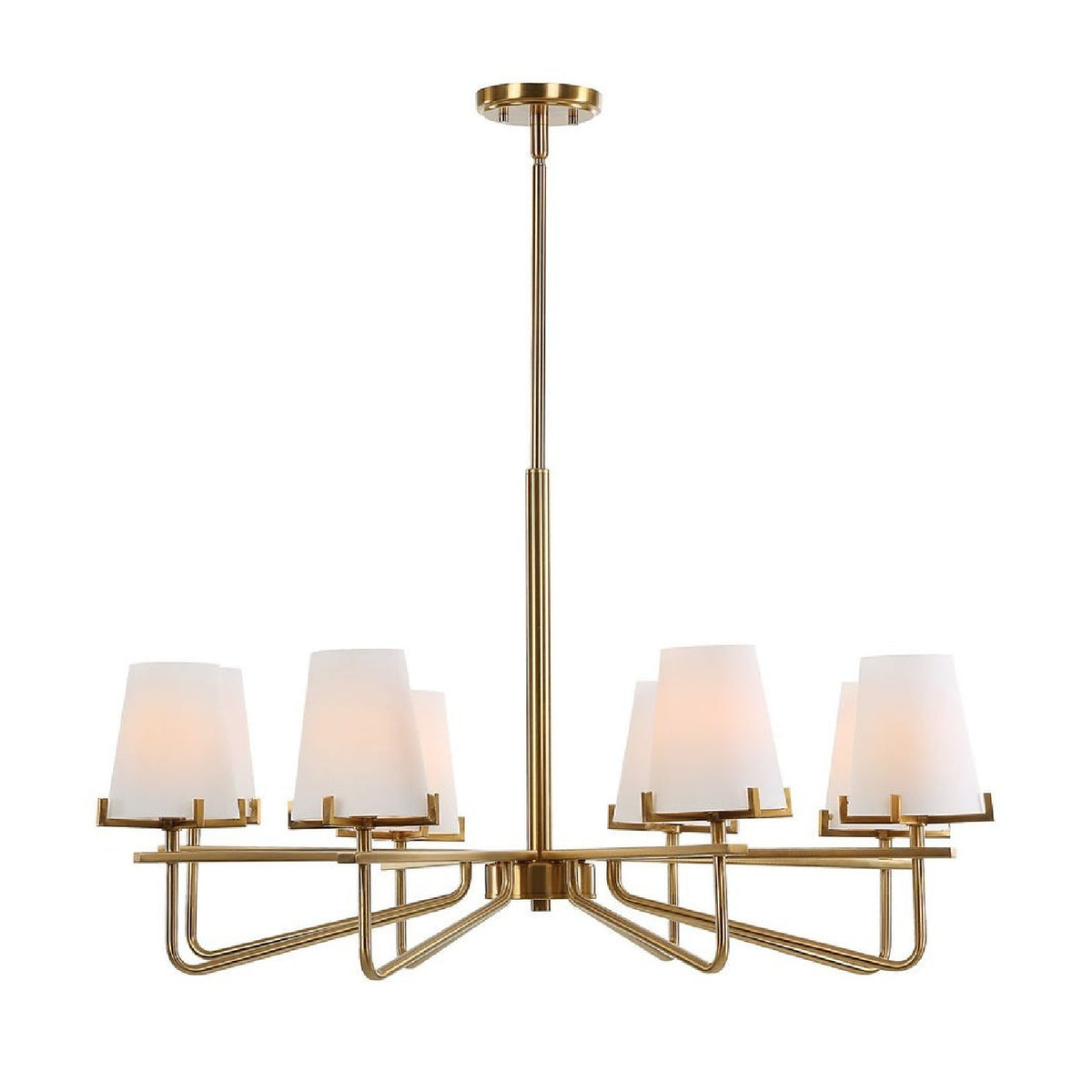 Opal Glass Cones 8-Light Chandelier | Uttermost Lassen - www.oroa.com