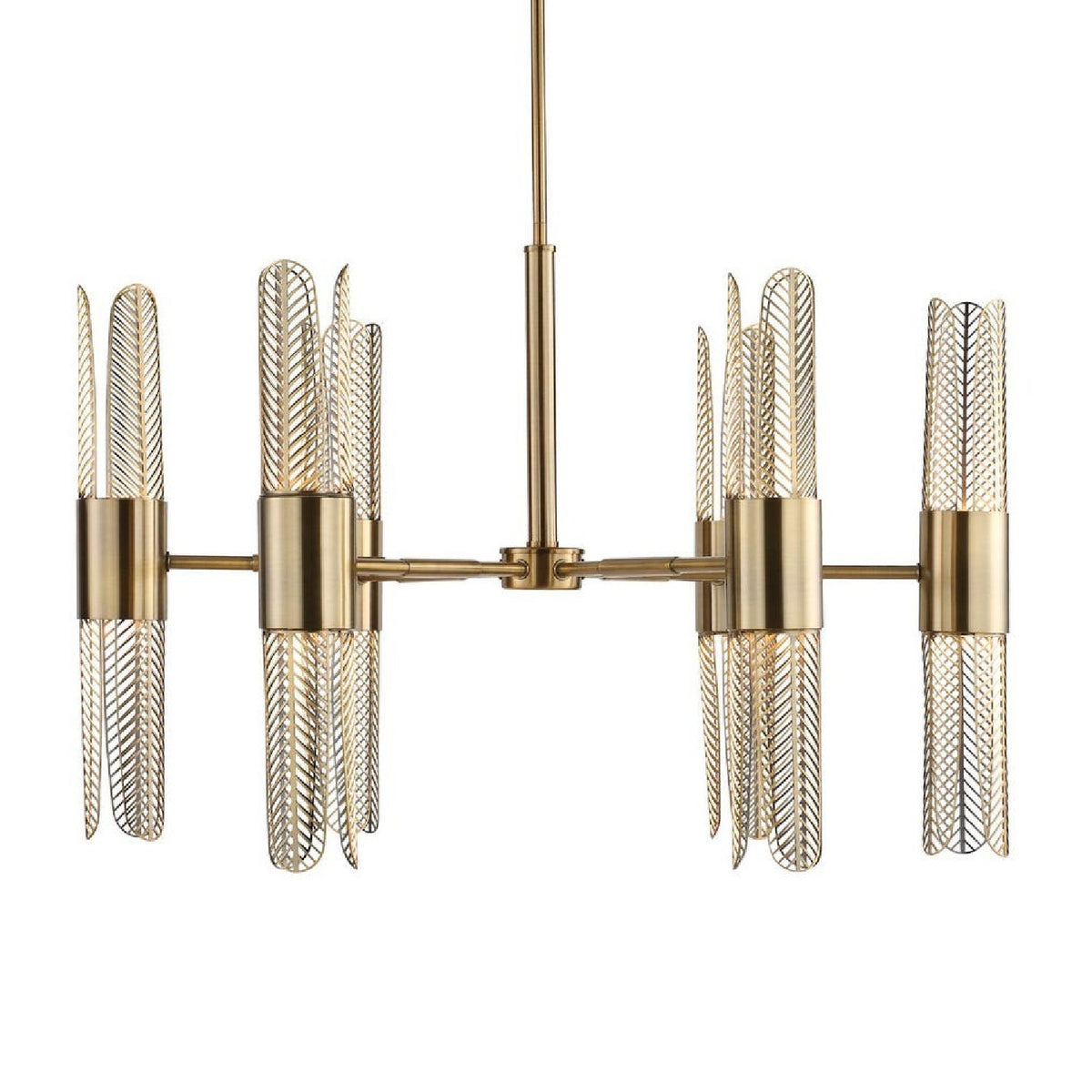 Cutout Brass 12-Light Chandelier | Uttermost Cret - www.oroa.com