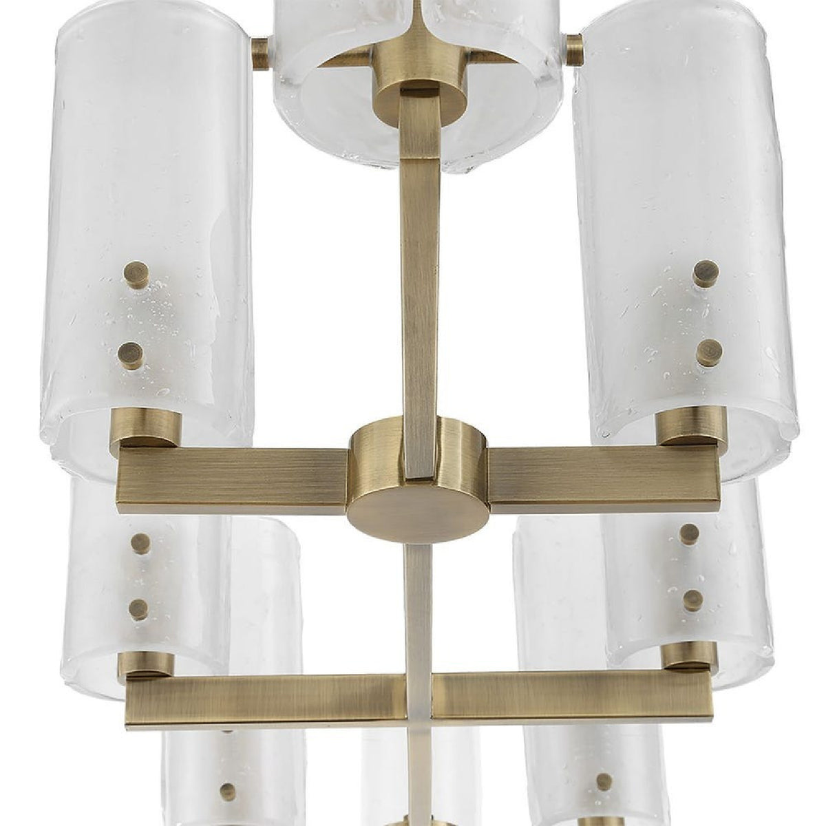 Seeded Glass 8-Light Linear Chandelier | Uttermost Mistie - www.oroa.com