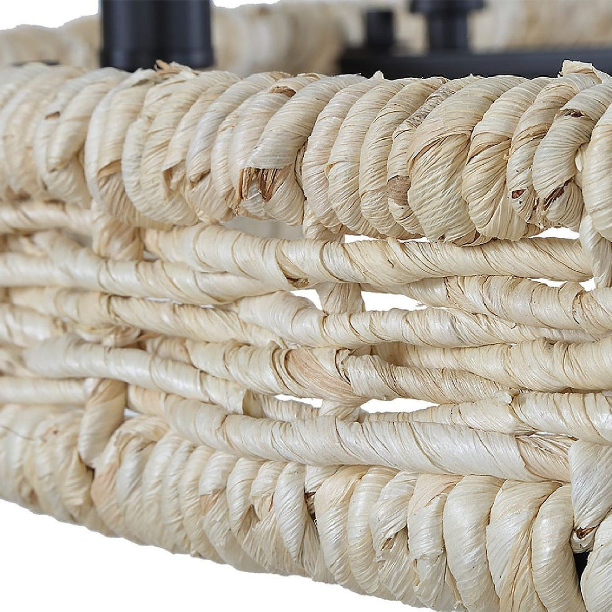 Modern European furniture - Woven Rattan Ring 8-Light Chandelier - www.oroa.com
