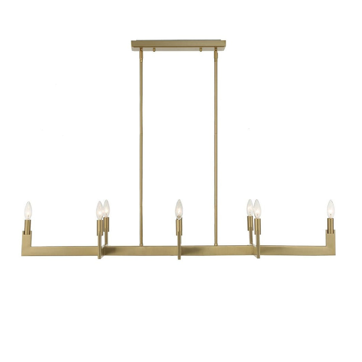 Brass Adjustable Linear Chandelier | Uttermost Cordoba - www.oroa.com