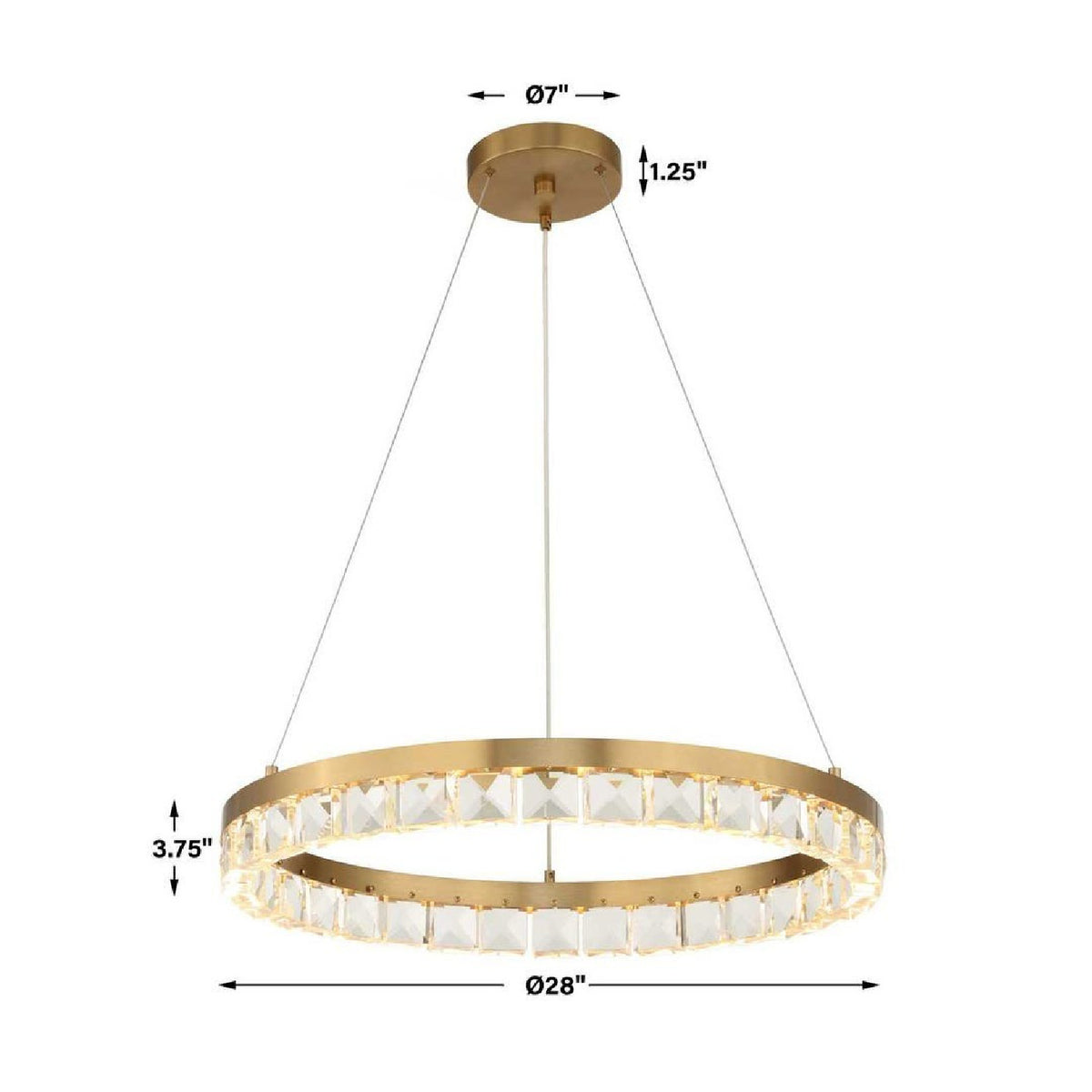 Crystal Ring LED Chandelier | Uttermost Segovia - www.oroa.com