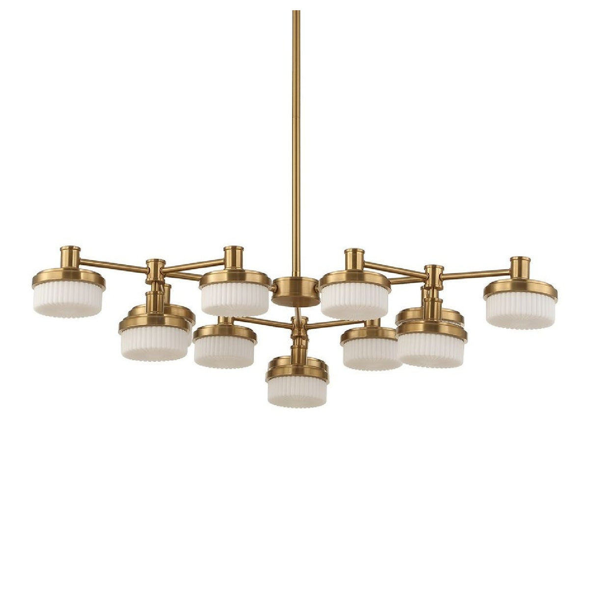 White Opal 12-Light LED Chandelier | Uttermost Wedge - www.oroa.com