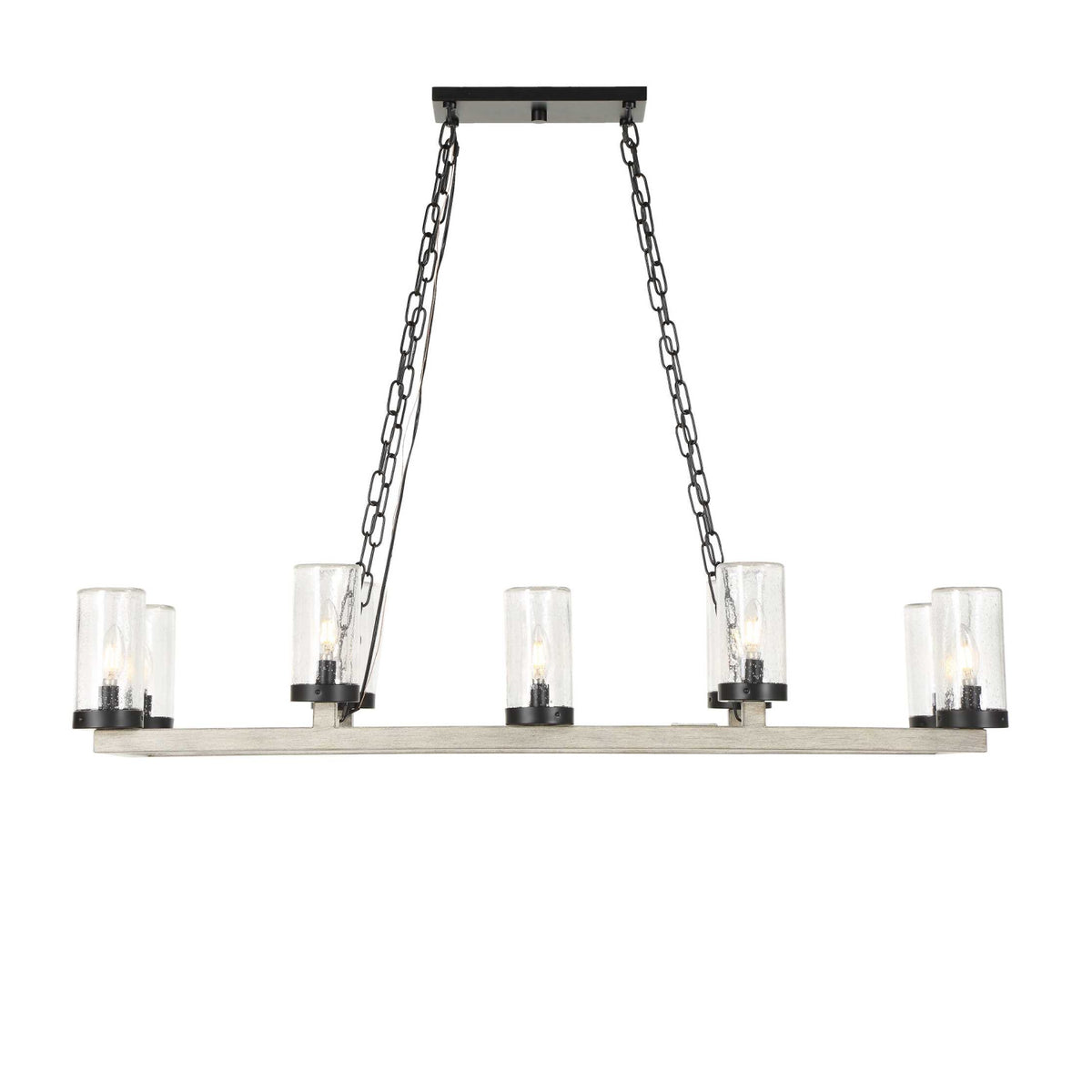 Modern European furniture - Seeded Glass 10-Light Indoor/Outdoor Chandelier - www.oroa.com