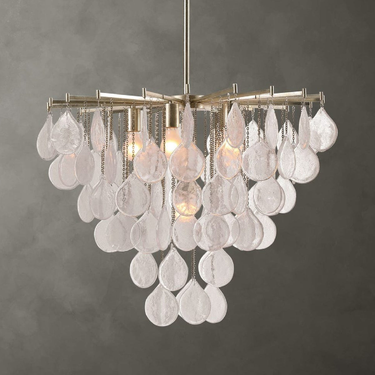 Teardrop-Shaped Glass Pendant Lamp | Uttermost Goccia - www.oroa.com