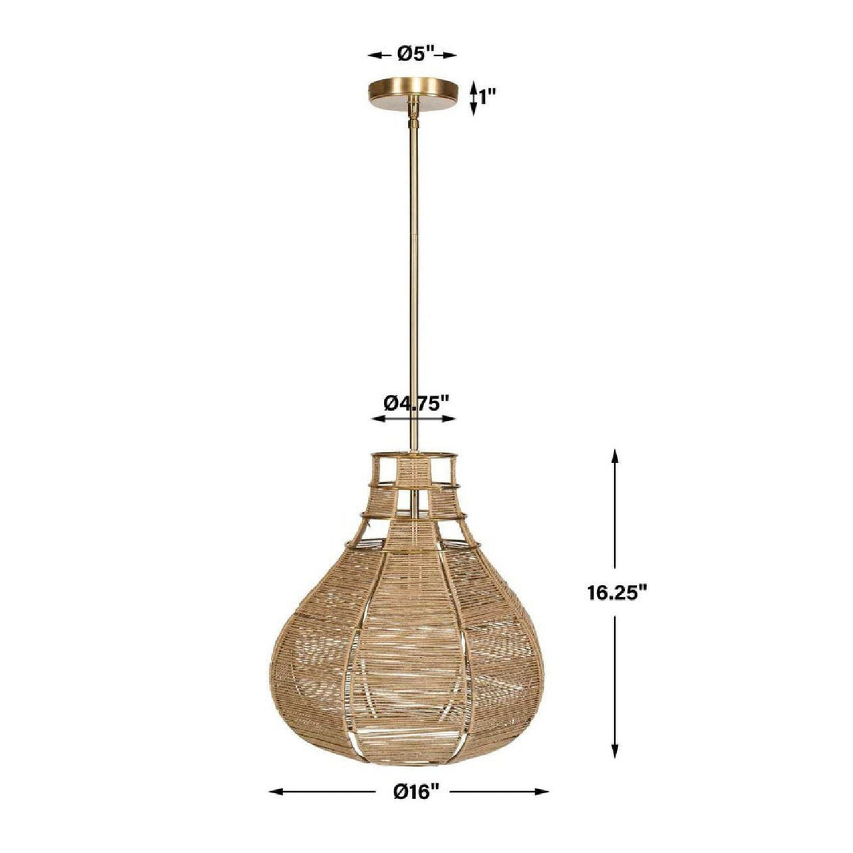 Modern European furniture - Natural Rope Pendant Lamp - www.oroa.com