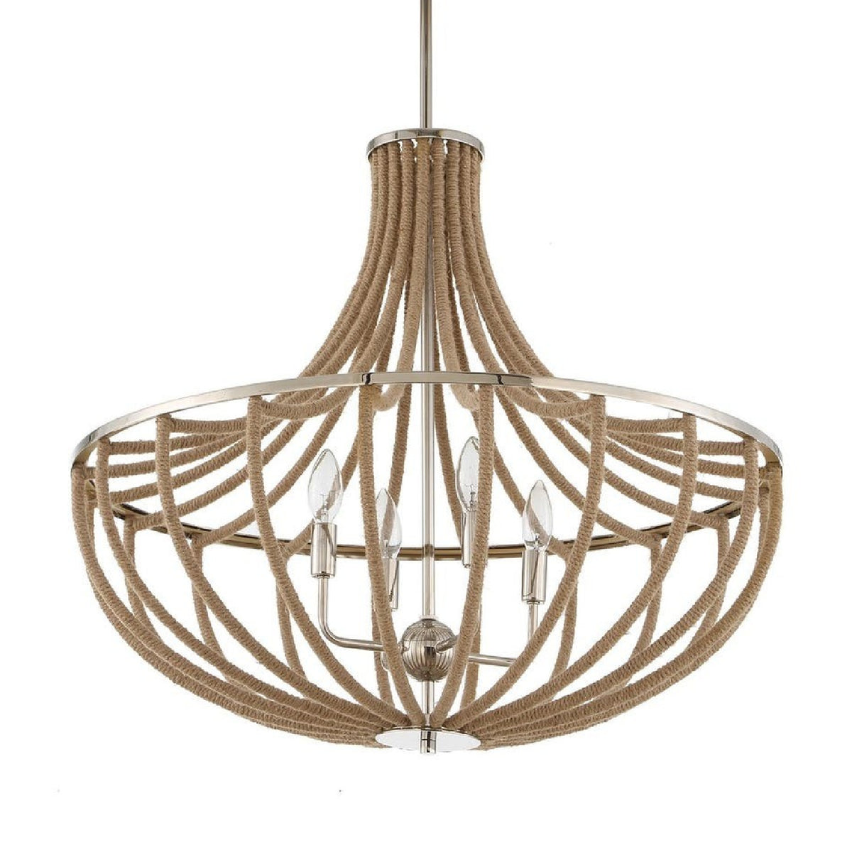 Twisted Rope Wrapped Pendant Lamp | Uttermost Lovelock - www.oroa.com