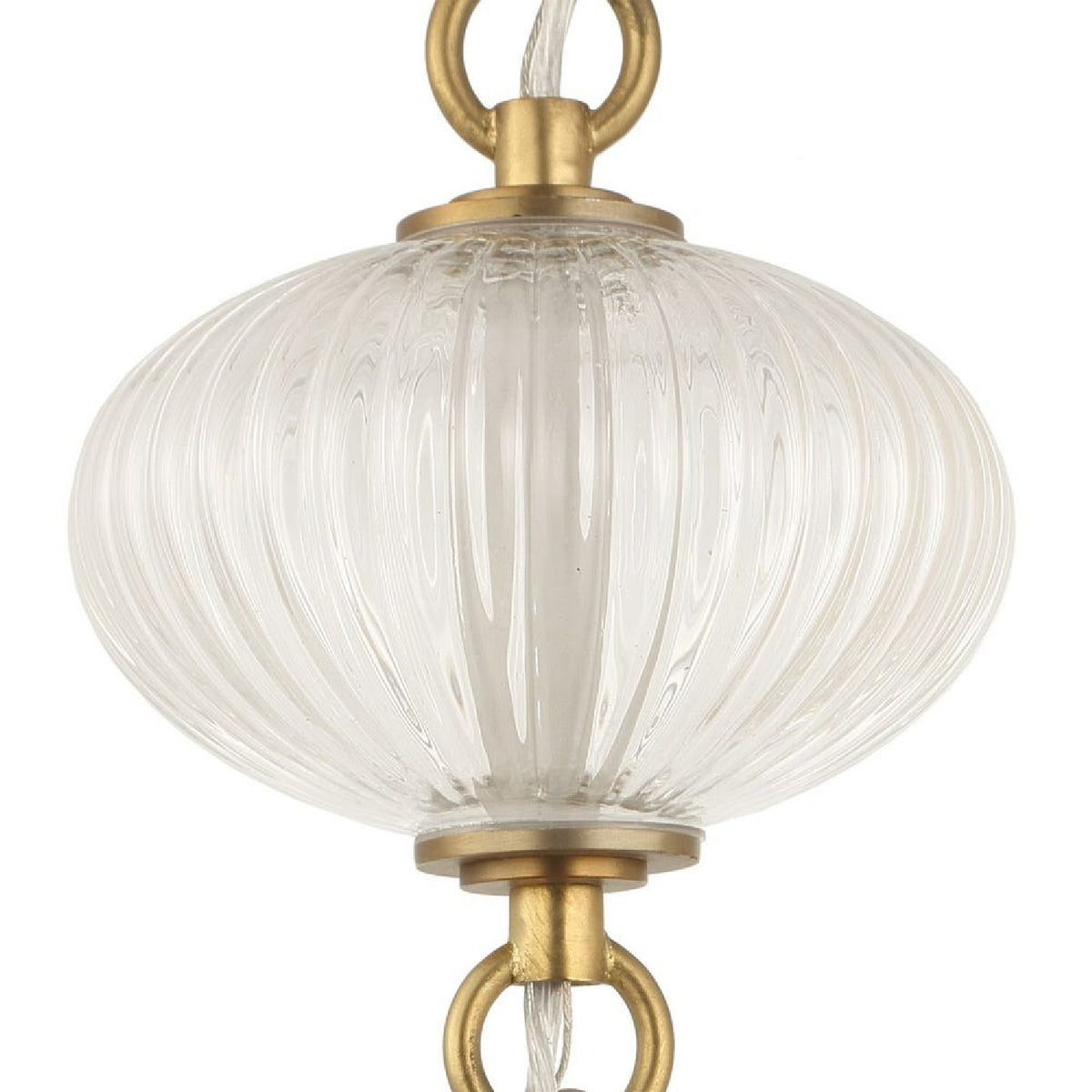 Melon-Shaped Glass Pendant Lamp | Uttermost Bellaire - www.oroa.com