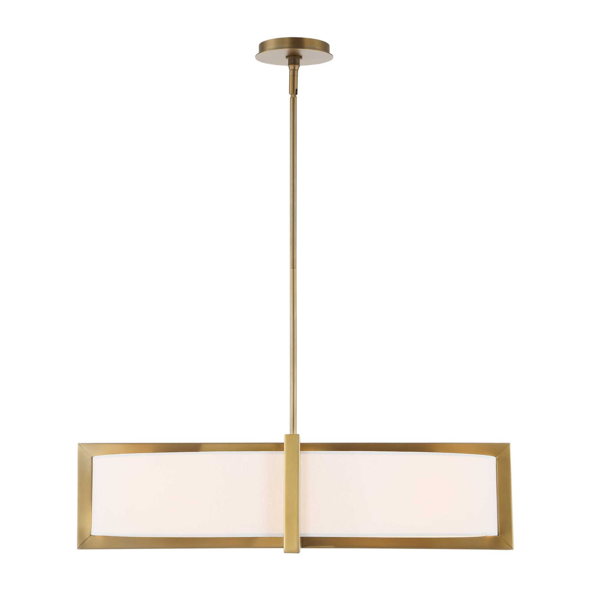 Modern European furniture - White Linen 4-Light Pendant Lamp - www.oroa.com