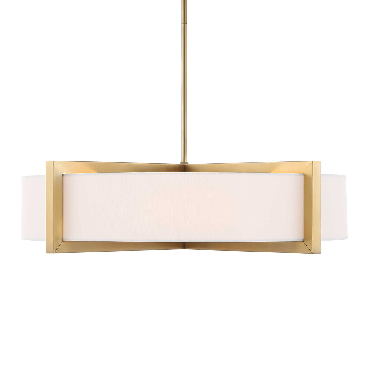 Modern European furniture - White Linen 4-Light Pendant Lamp - www.oroa.com