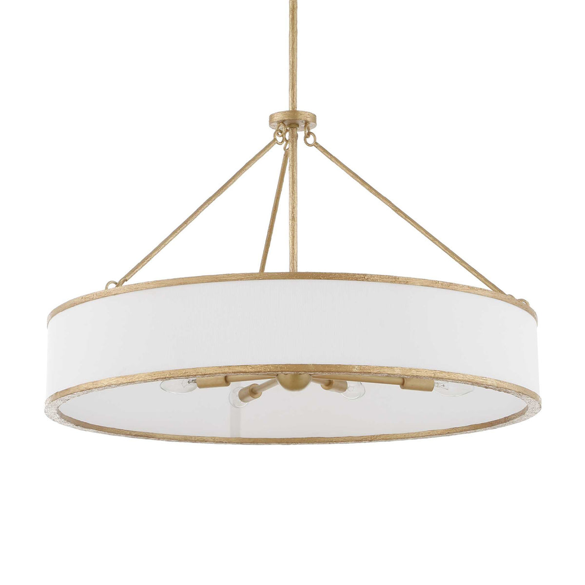 Modern European furniture - Gold Framed 8-Light Pendant Lamp - www.oroa.com