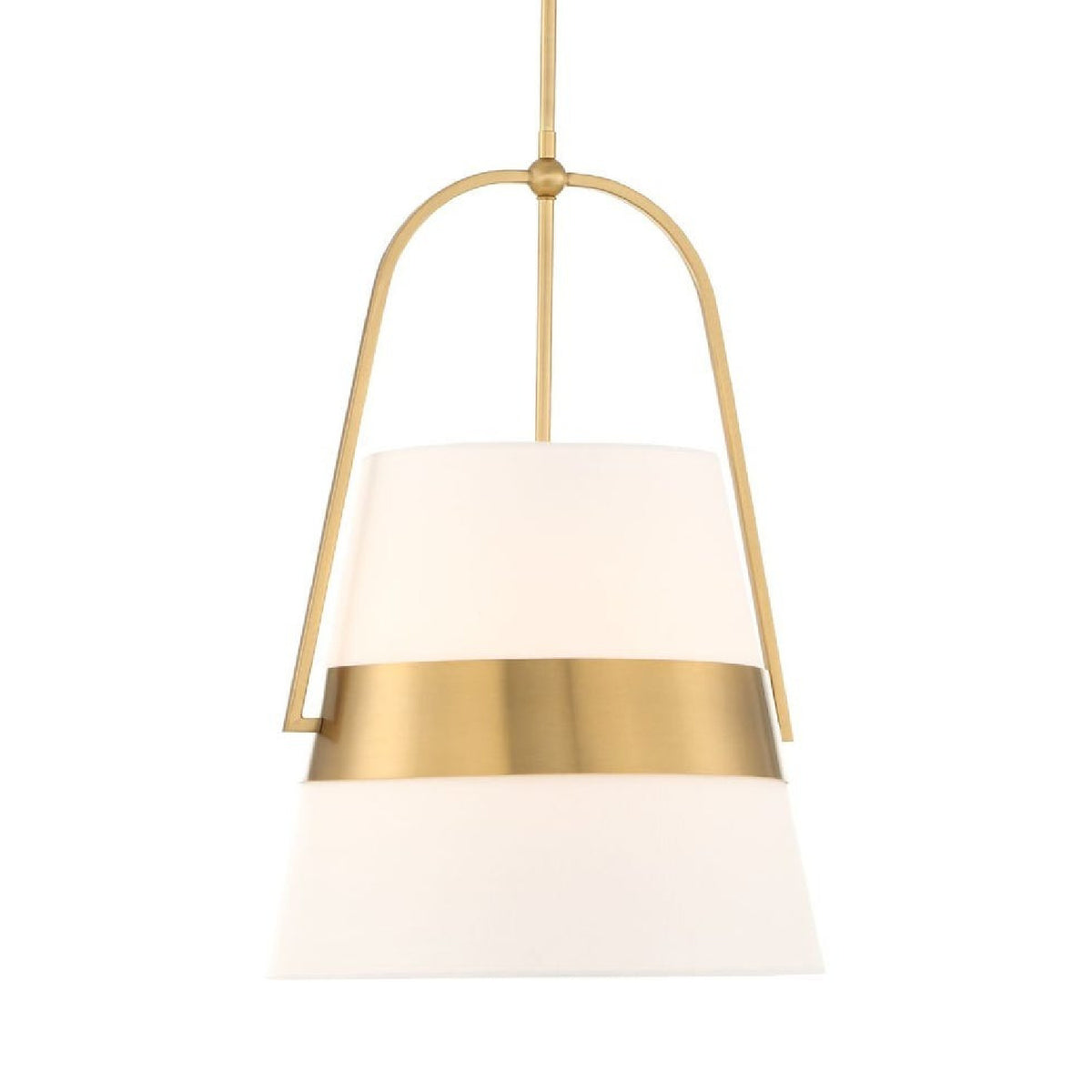 White Linen Tapered Pendant Lamp | Uttermost Harness - www.oroa.com