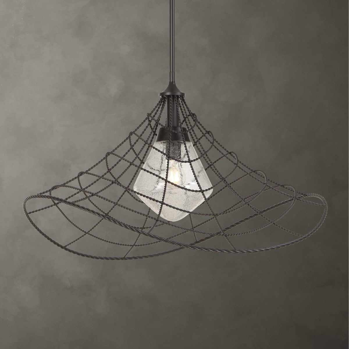 Modern European furniture - Twisted Bronze Indoor/Outdoor Pendant Lamp - www.oroa.com