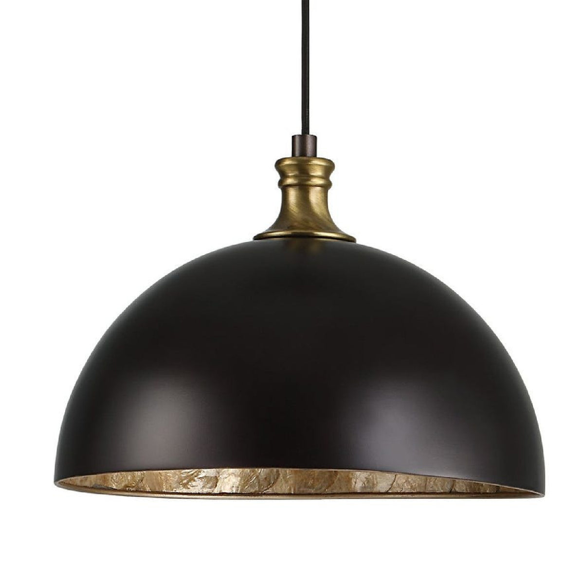 Black Metal Dome Pendant Lamp | Uttermost Placuna - www.oroa.com