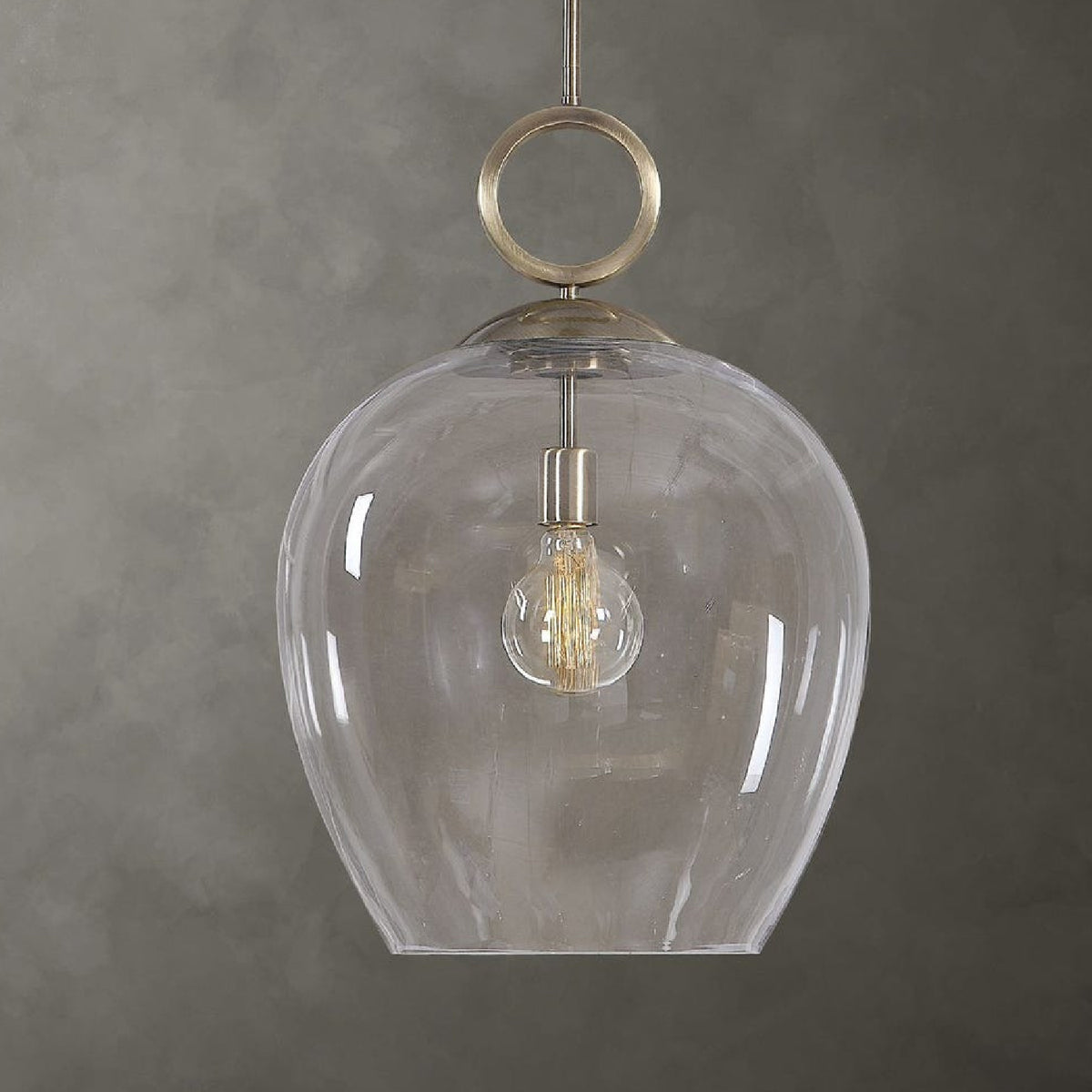 Blown Glass Pendant Lamp | Uttermost Calix - www.oroa.com