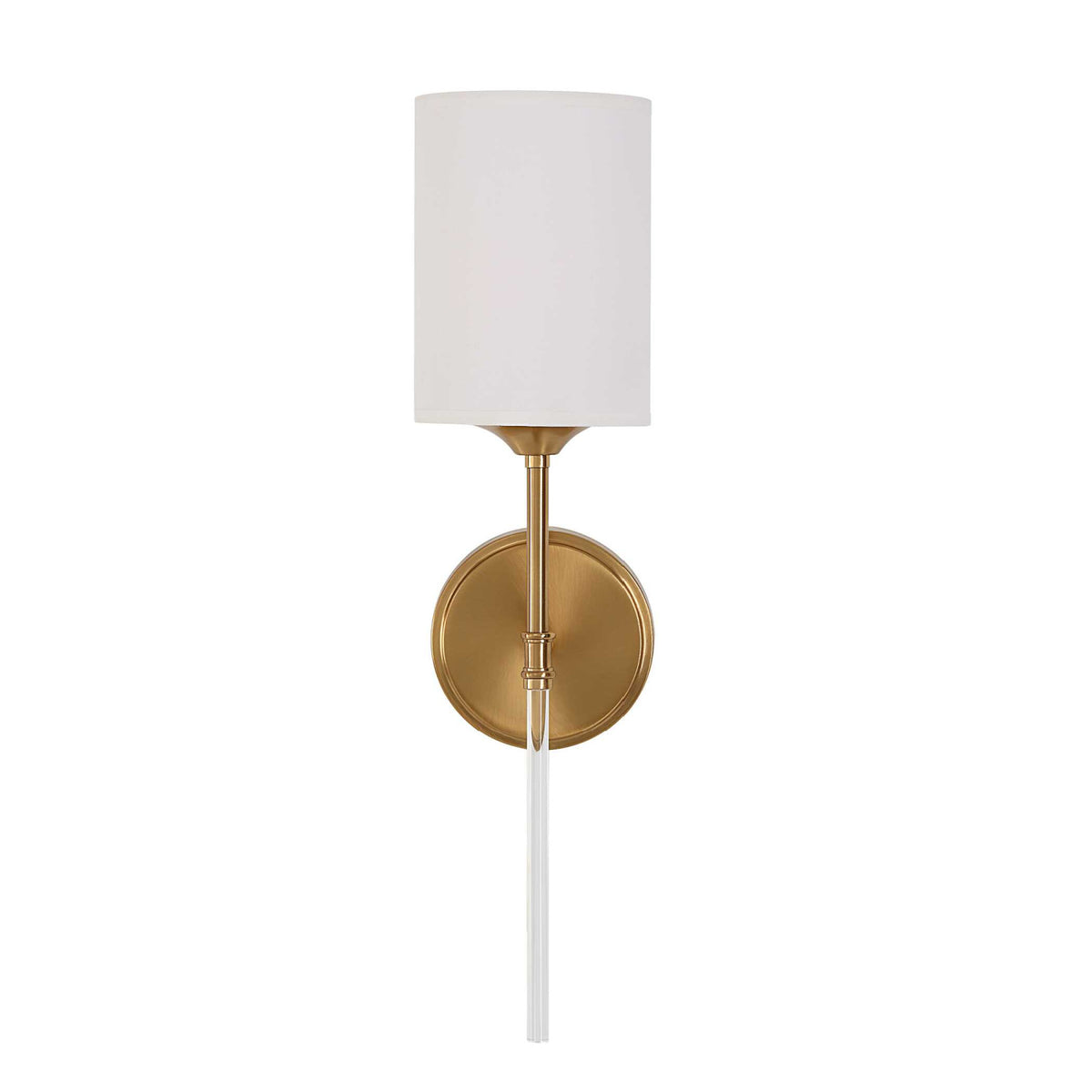 Modern European furniture - White Silken Shade Wall Lamp - www.oroa.com