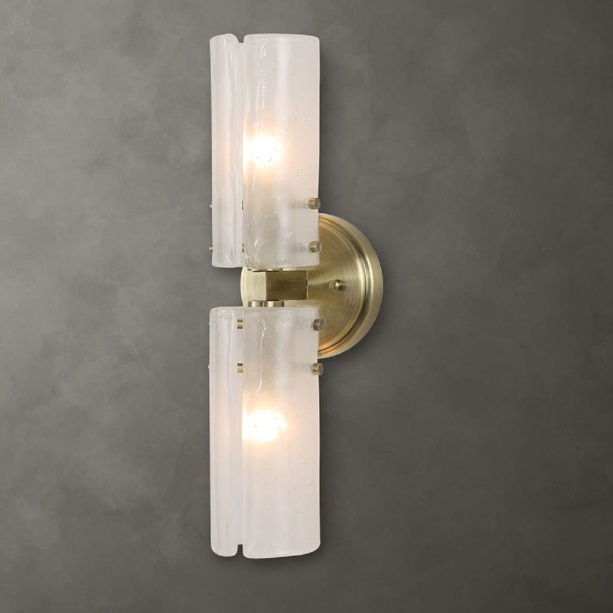 Seeded Glass Panels Wall Lamp | Uttermost Mistie - www.oroa.com