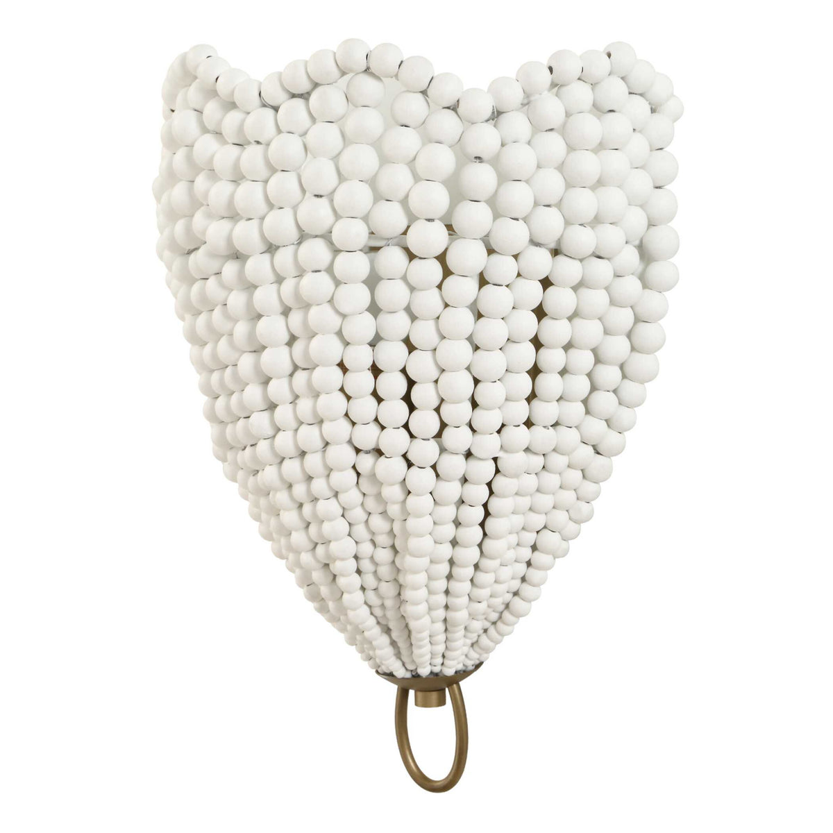 Modern European furniture - White Wooden Beads Wall Lamp - www.oroa.com