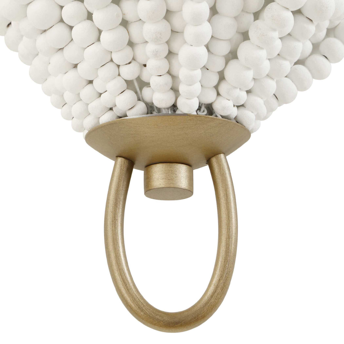 Modern European furniture - White Wooden Beads Wall Lamp - www.oroa.com