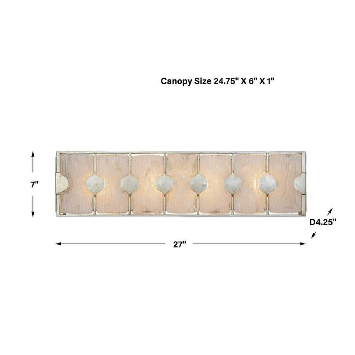 Swirl Glass 4-Light Vanity Lamp | Uttermost Rene - www.oroa.com