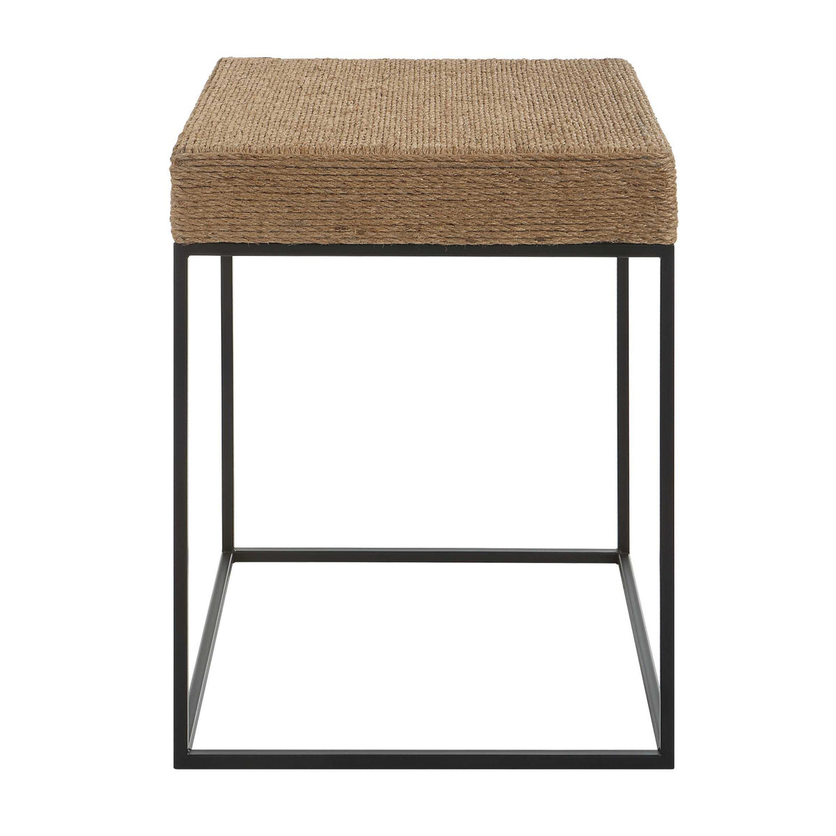 Modern European furniture - Braided Rope Square Accent Table - www.oroa.com