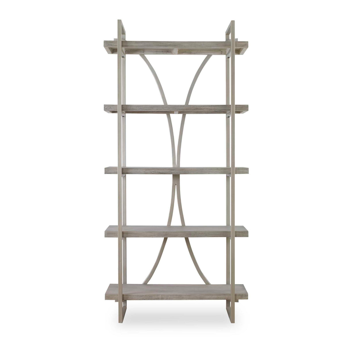 Modern European furniture - Silver Framed Wooden Bookshelf - www.oroa.com
