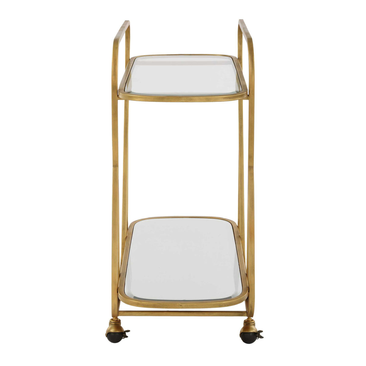 Modern European furniture - Antique Brass Serving Cart - www.oroa.com