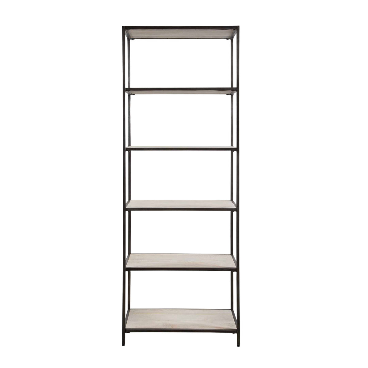 Modern European furniture - Whitewashed Mango Wood Bookshelf - www.oroa.com