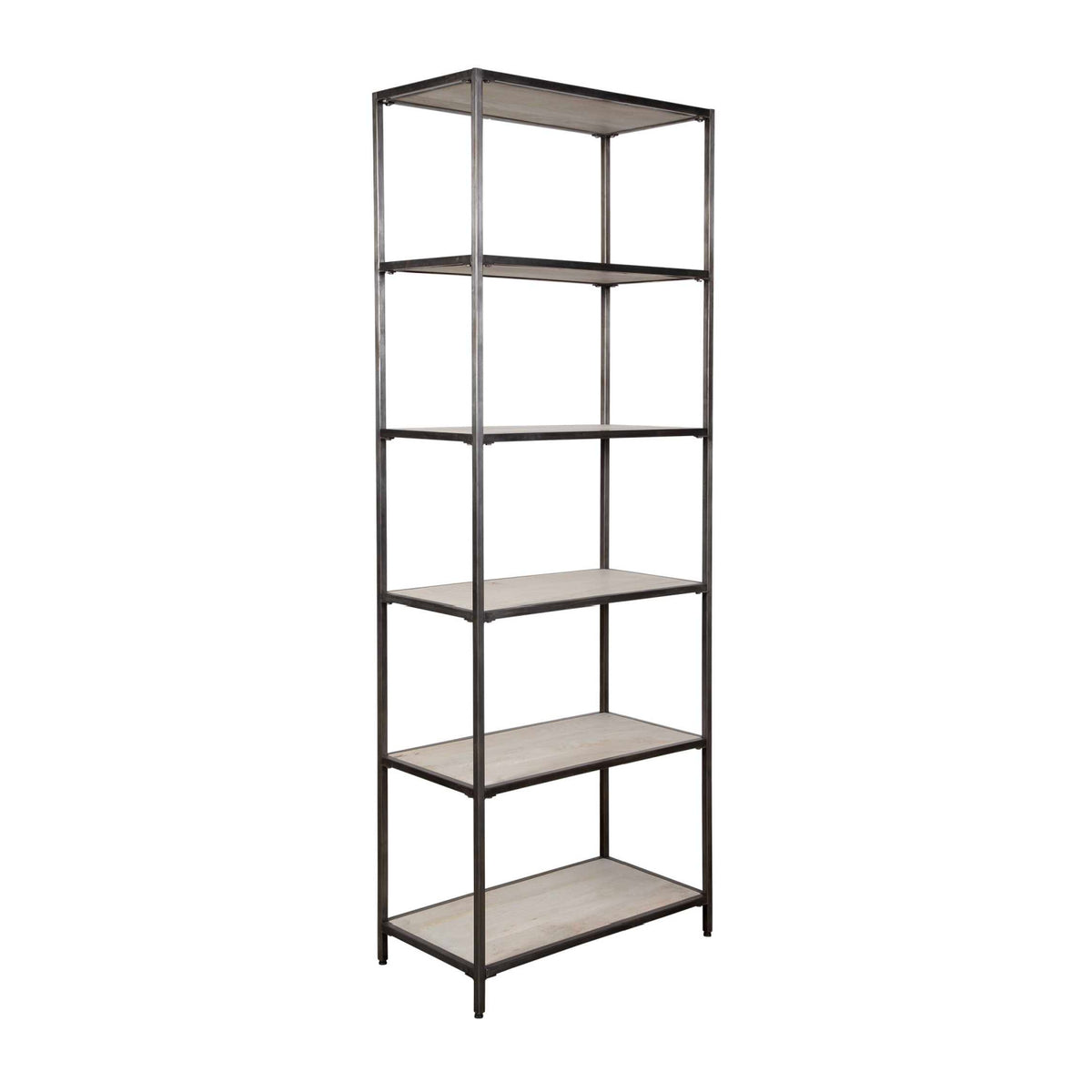 Modern European furniture - Whitewashed Mango Wood Bookshelf - www.oroa.com
