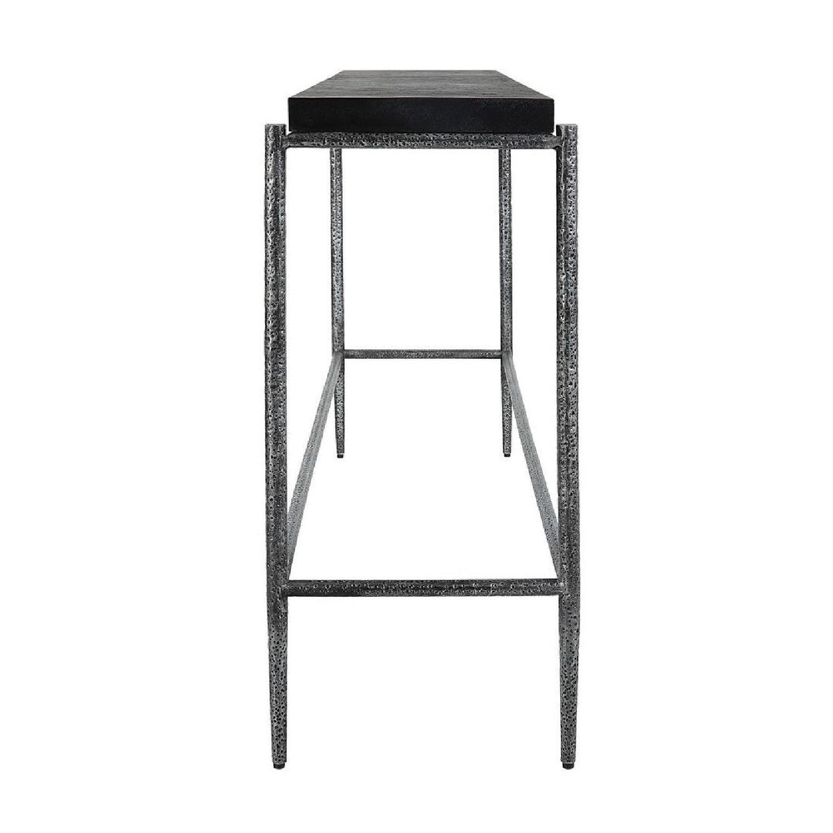Modern European furniture - Black Concrete Console Table - www.oroa.com