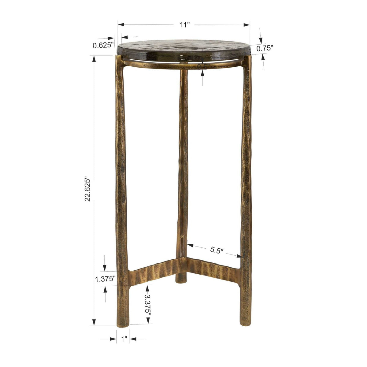 Modern European furniture - Round Glass Indoor/Outdoor Accent Table - www.oroa.com