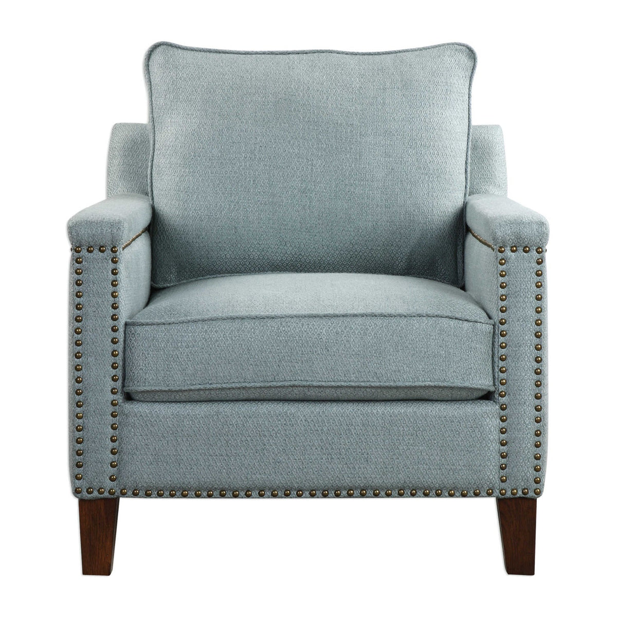 Blue Nail Trimmed Accent Chair by Uttermost Charlotta