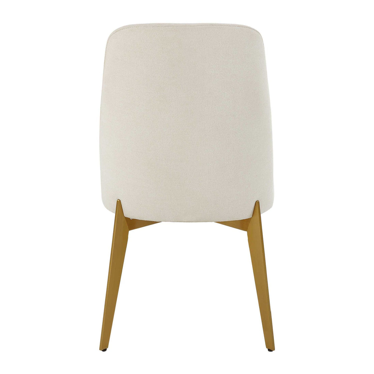White Fabric Minimalist Dining Chair by Uttermost Vantage, alternate view 6