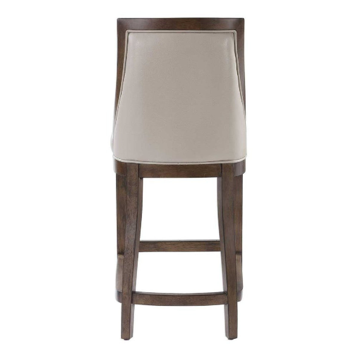 Beige Leather Counter Stool by Uttermost Purcell, alternate view 5