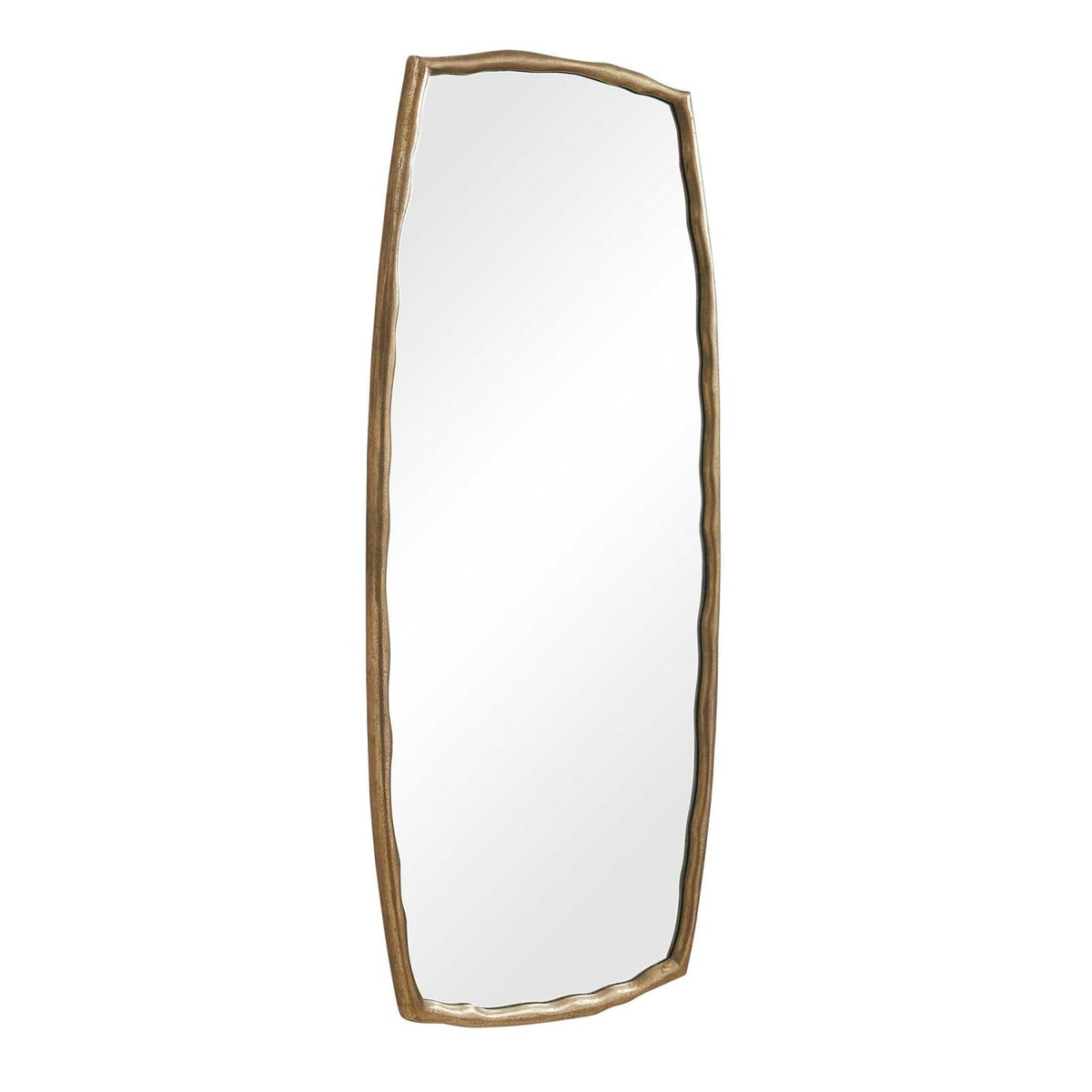 White Tufted Shearling Bench by Uttermost Olivier, alternate view 3