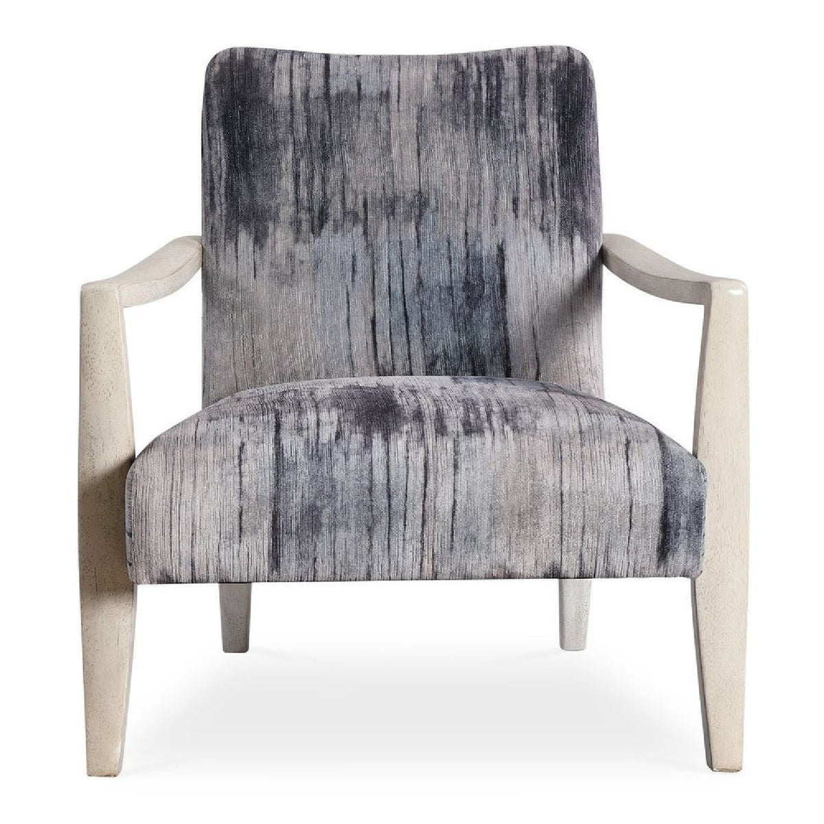 Abstract Print Chenille Accent Chair by Uttermost Watercolor, alternate view 3