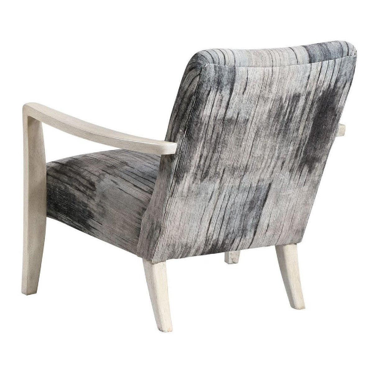Abstract Print Chenille Accent Chair by Uttermost Watercolor, alternate view 4