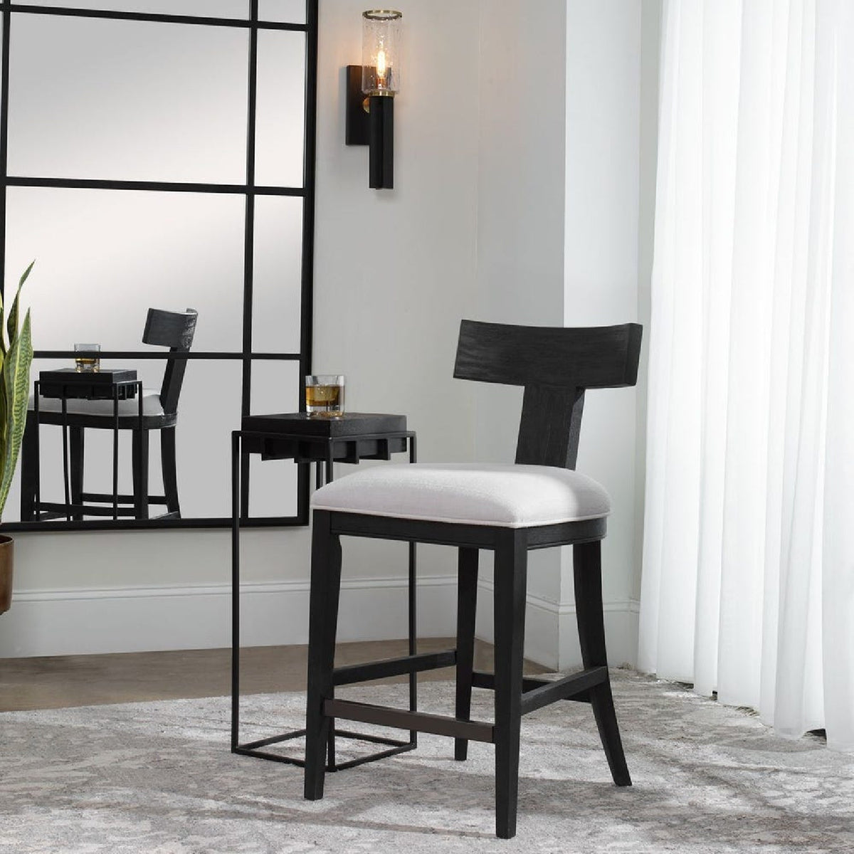 Modern European furniture - Wooden Klismos Counter Stool - www.oroa.com