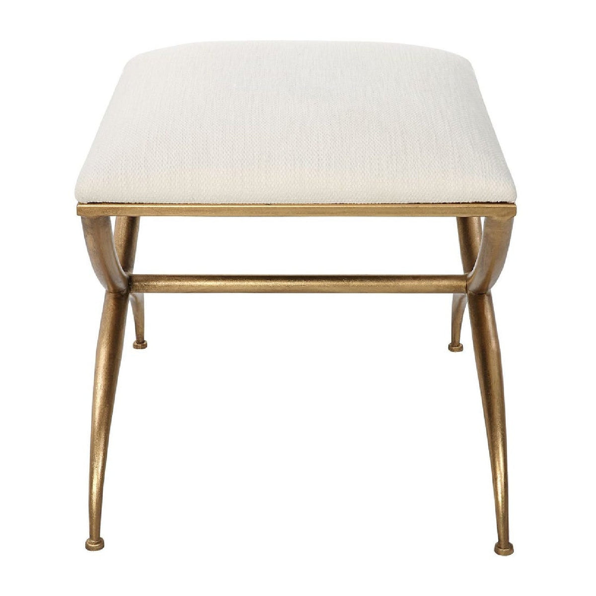 Modern European furniture - Curved Gold Frame Bench S - www.oroa.com