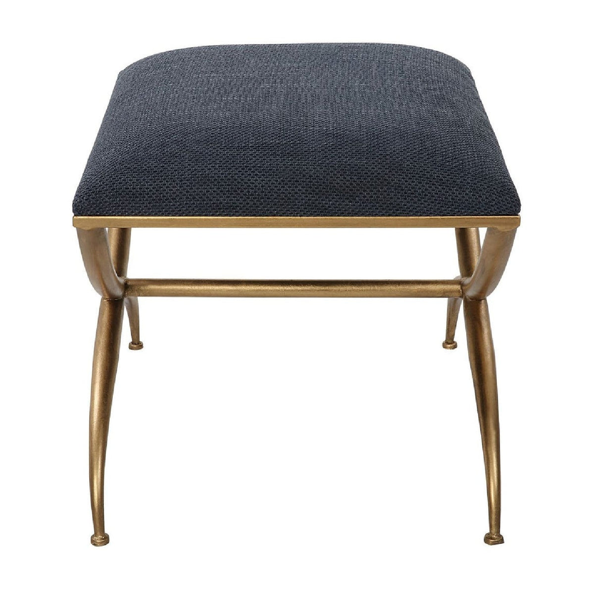 Modern European furniture - Curved Gold Frame Bench S - www.oroa.com