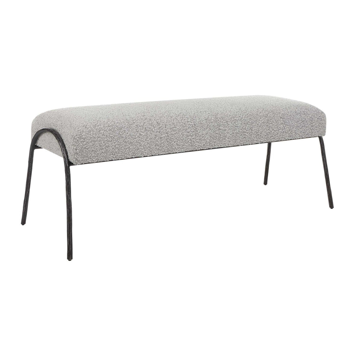 Boucle Scandinavian Bench by Uttermost Jacobsen, alternate view 3