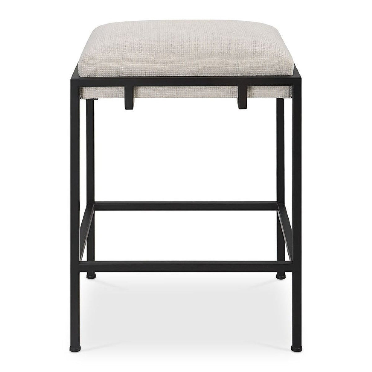 White Fabric Seat Counter Stool by Uttermost Paradox, alternate view 3