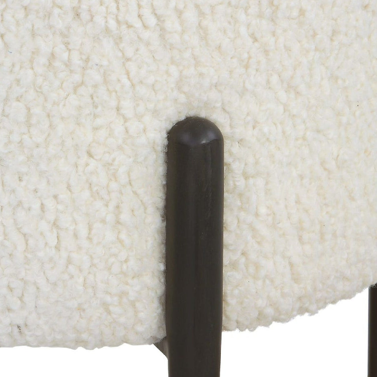 Modern European furniture - White Shearling Ottoman - www.oroa.com