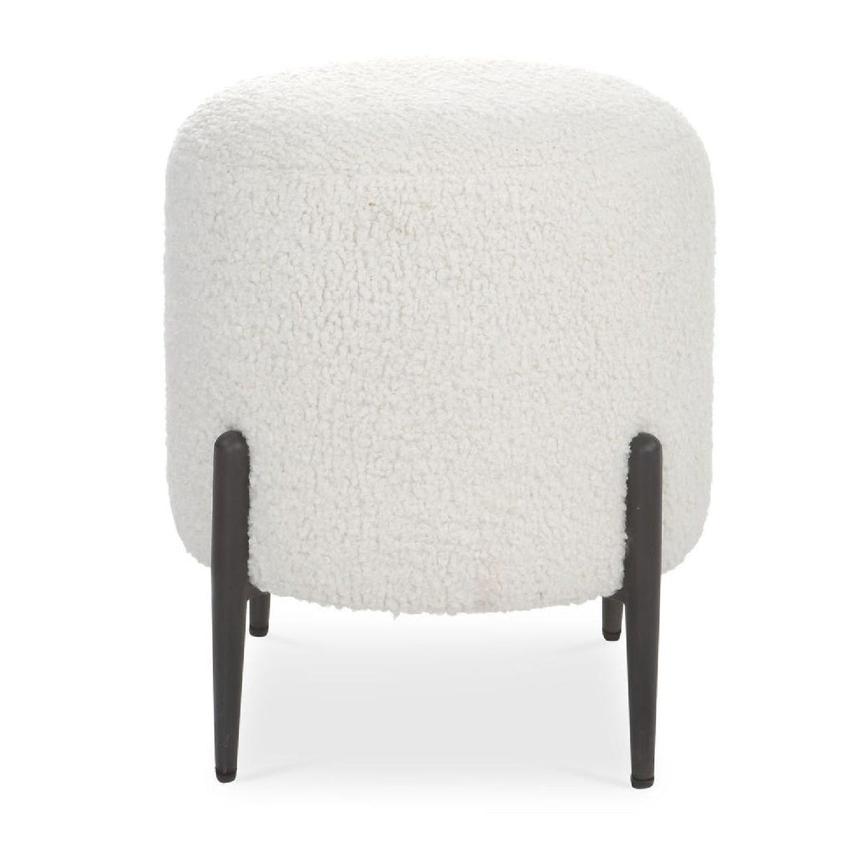 Modern European furniture - White Shearling Ottoman - www.oroa.com