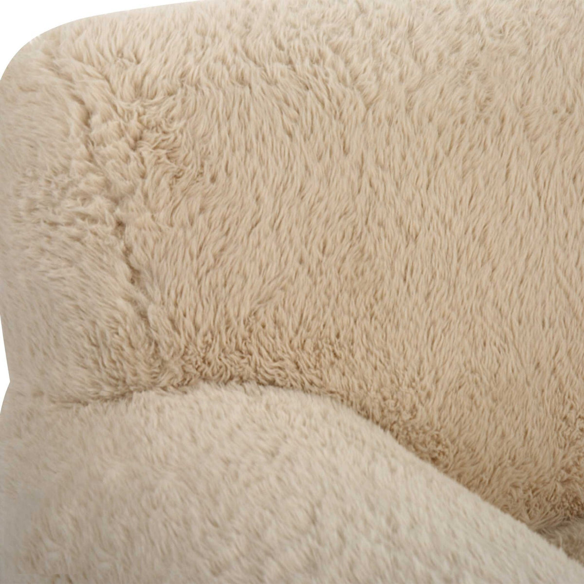 Cream Long-Haired Sheepskin Accent Chair by Uttermost Abide, alternate view 7