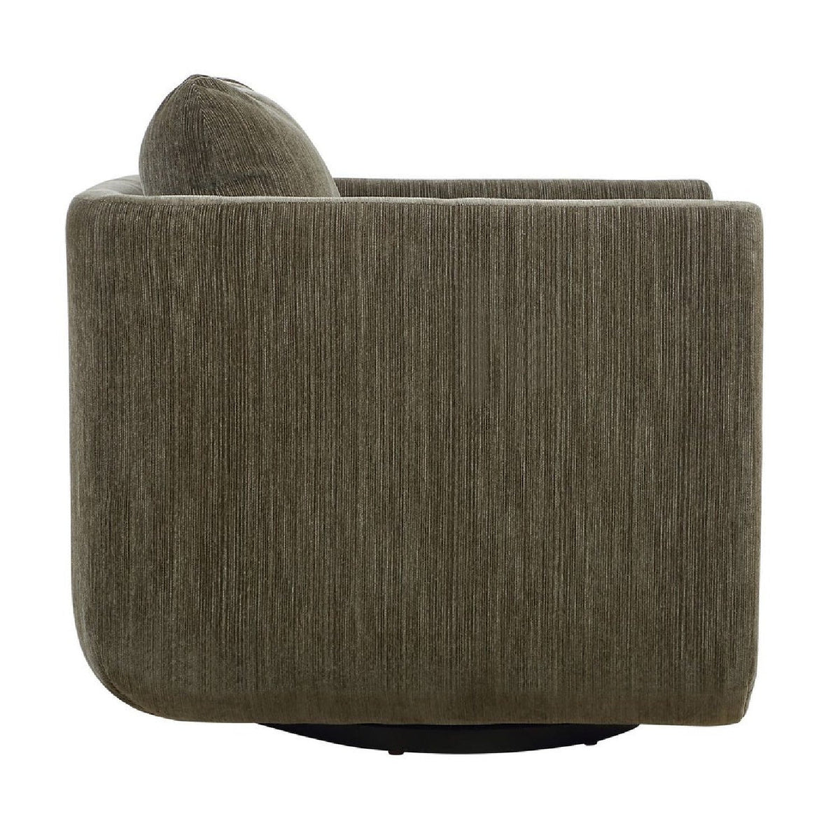 Modern European furniture - Chenille Rounded Swivel Chair - www.oroa.com