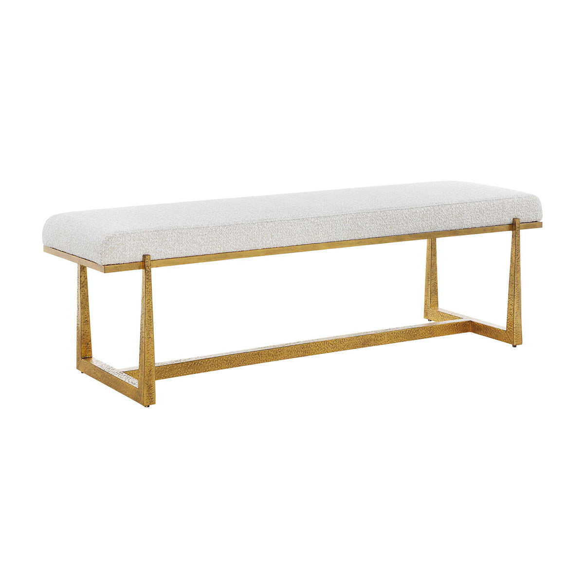 Modern European furniture - Upholstered Wool-Inspired Bench - www.oroa.com